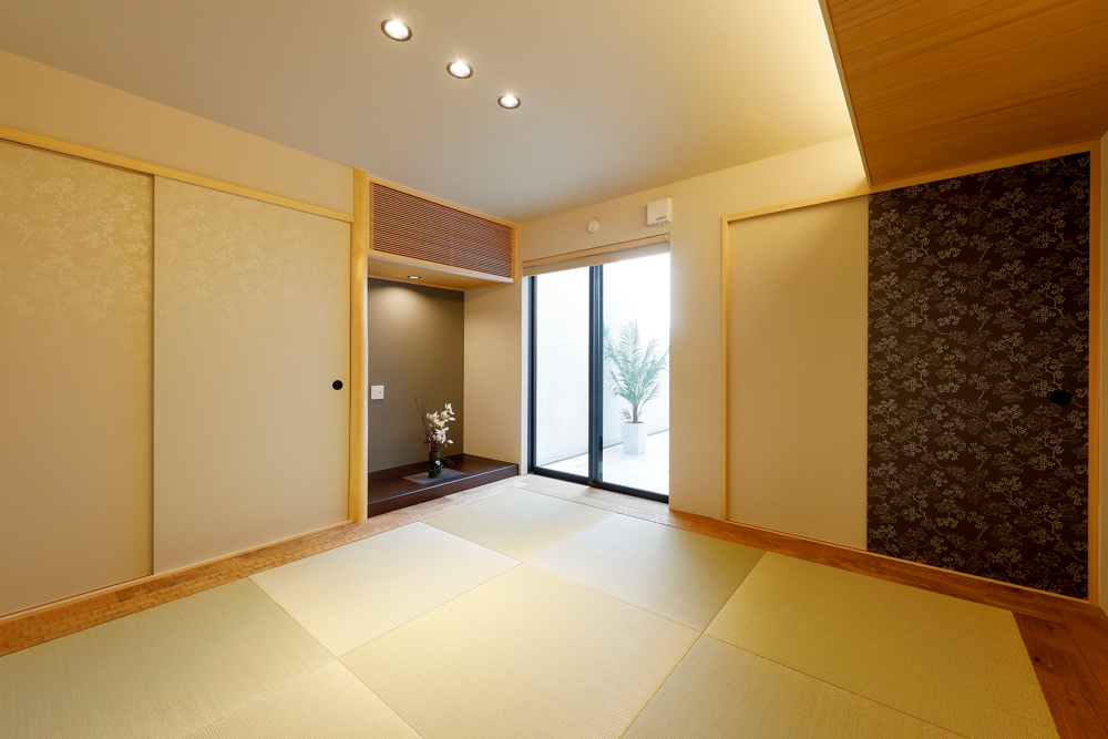 和室の襖は京唐紙。