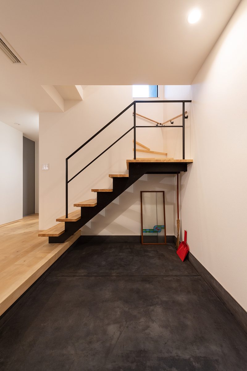 土間スペースはDIYの作業スペースや自転車等の置き場としても利用できます。