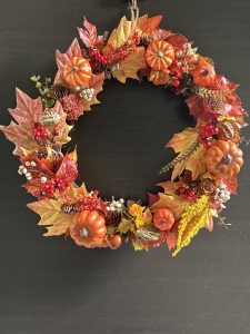 手作りのリース