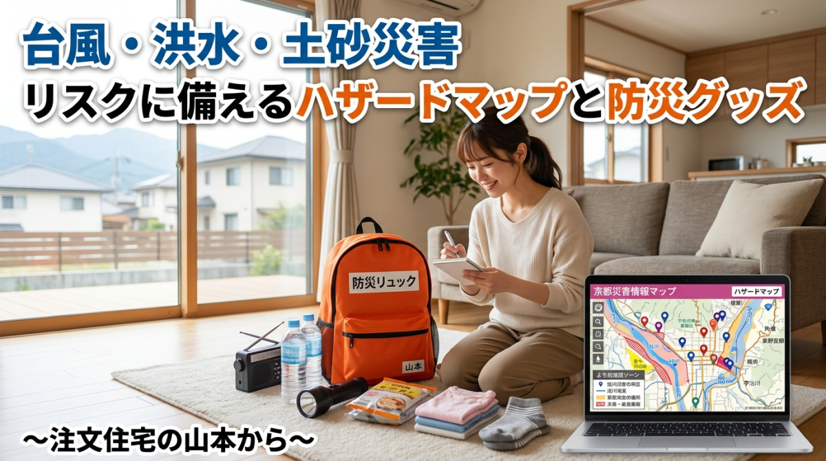 リスクに備えるハザードマップと防災グッズ