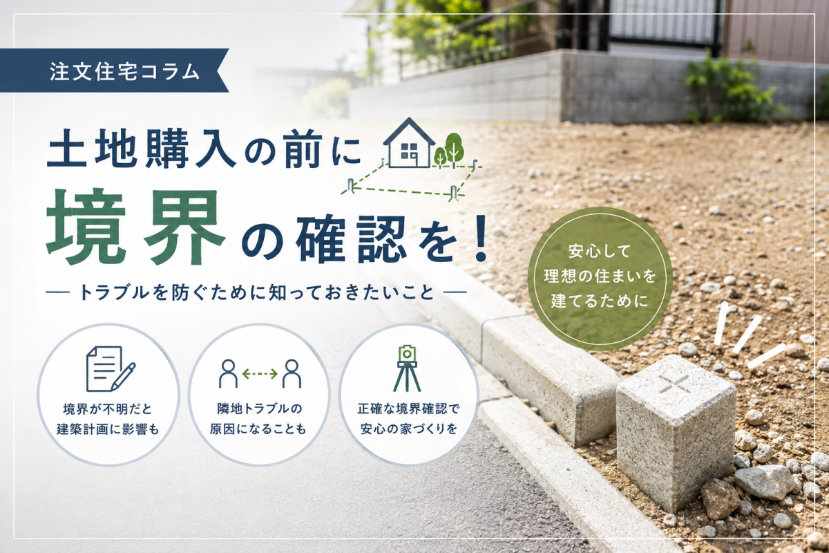 土地購入時にぜひ確認していただきたい境界のお話