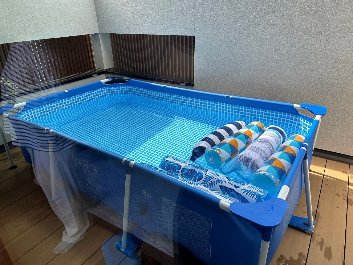 プール開き（お施主様邸）