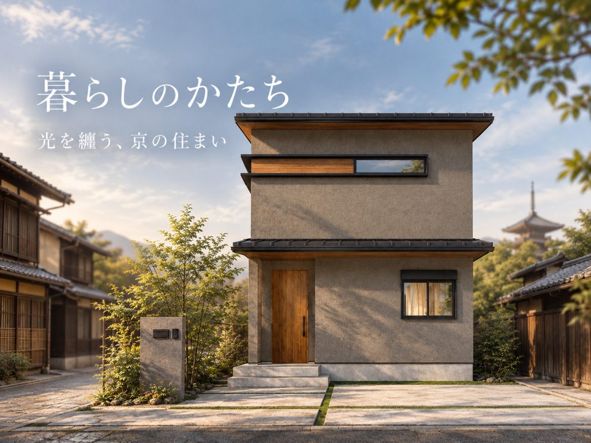 暮らしのかたち（竣工の記録）　～光を纏う、京の住まい～
