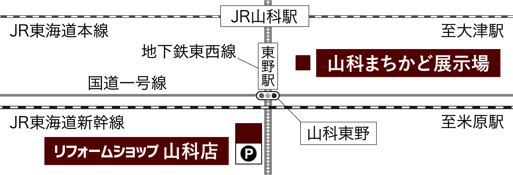 山科店　地図