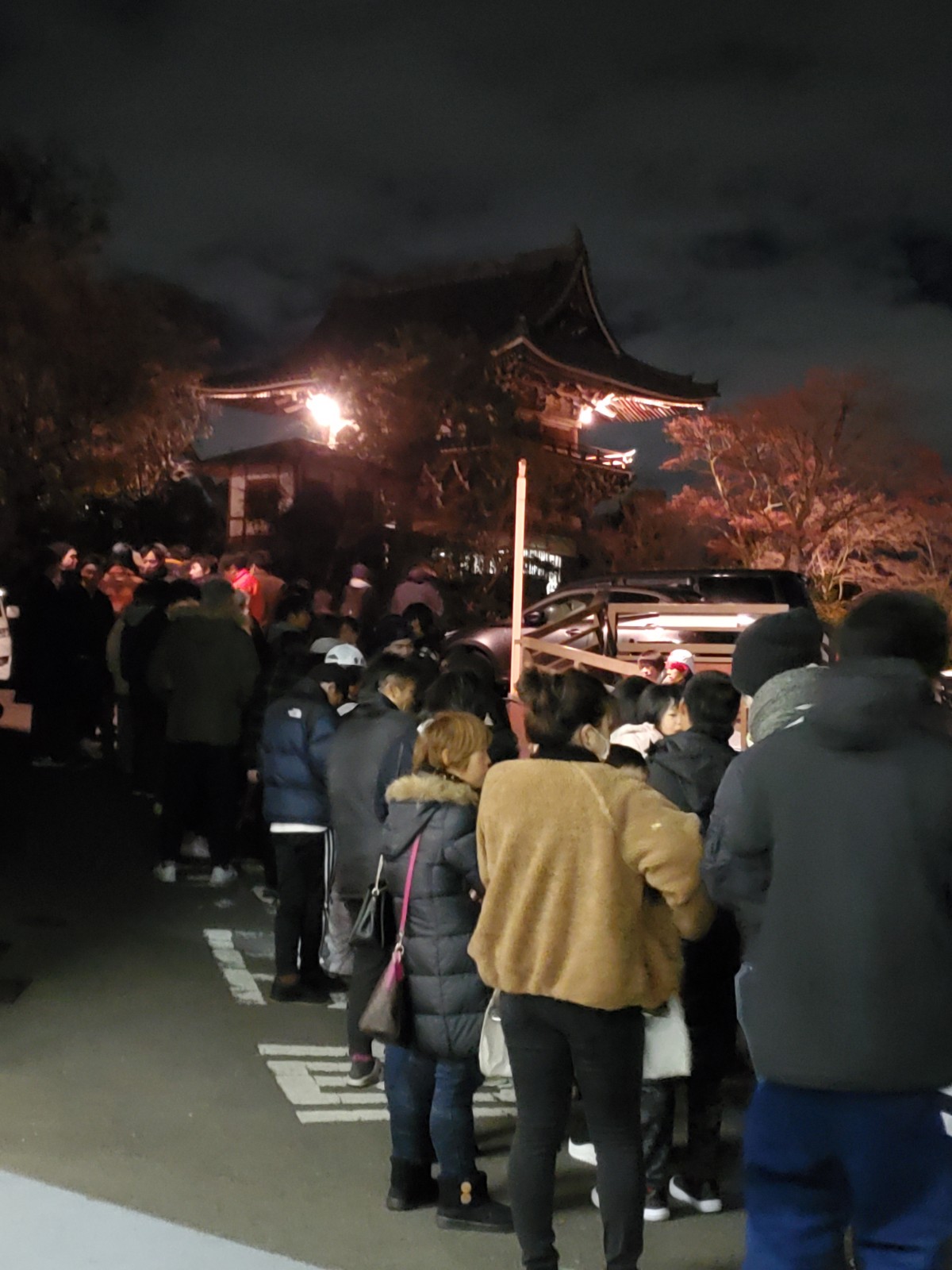 初日の出見物行列