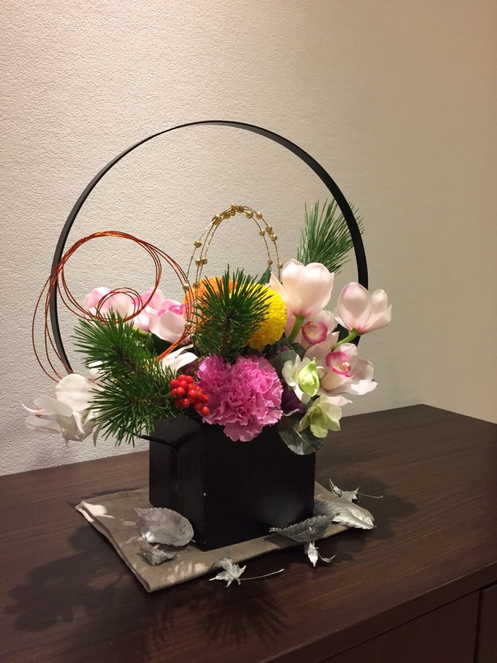北野お正月お花