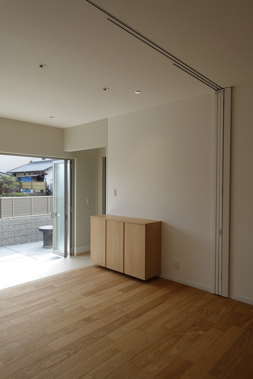 趣味を楽しむ家　引き込み建具紹介写真